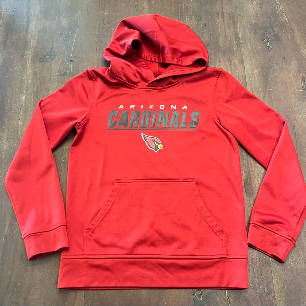 NFL Team Apparel Youth Red Arizona Cardinals Hoodie